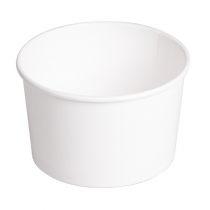 POTS SALADIERS 480 ML 300 + 18 PE G/M2 Ø11,1/9,5x7 CM BLANC CARTON (500 UNITÉ) - Garcia de Pou