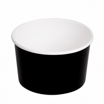 POTS SALADIERS 480 ML 300 + 18 PE G/M2 Ø11,1/9,5x7 CM NOIR CARTON (500 UNITÉ) - Garcia de Pou