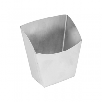 BOÎTES À FRITES L "ARTINOX"  12x6,6x14,2 CM ARGENTE INOX (12 UNITÉ) - Garcia de Pou