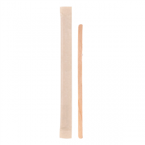 AGITATEURS À CAFÉ SOUS SACHET KRAFT  0,5x11,4x0,15 CM NATUREL BOIS (1000 UNITÉ) - Garcia de Pou