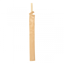 BAGUETTES CHINOISES EN SACHET KRAFT  20 CM NATUREL BAMBOU (100 UNITÉ) - Garcia de Pou