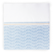 SERVIETTES "LIKE LINEN - AZUR" 70 G/M2 40x40 CM BLANC/BLEU SPUNLACE (600 UNITÉ) - Garcia de Pou