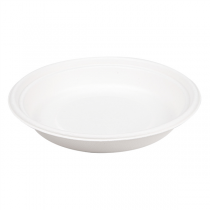 BOLS "BIONIC" 700 ML Ø 20,8x3,4 CM BLANC BAGASSE (400 UNITÉ) - Garcia de Pou