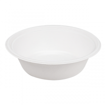 BOLS "BIONIC" 1200 ML Ø 20,8x6,1 CM BLANC BAGASSE (400 UNITÉ) - Garcia de Pou