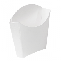 BOÎTES À FRITES STANDARD "THEPACK" 135 G 230 G/M2 13x8x13,5 CM BLANC CARTON ONDULÉ NANO-MICRO (1200 UNITÉ) - Garcia de Pou