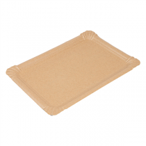 PLATEAUX PÂTISSERIE - MOYENS  400 G/M2 30x21 CM NATUREL KRAFT (125 UNITÉ) - Garcia de Pou