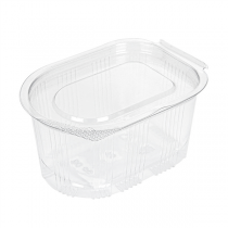 PETITS POTS + COUVERCLE INCLUS 80 ML 7,5x5,5x3,7 CM TRANSPARENT PET (1000 UNITÉ) - Garcia de Pou