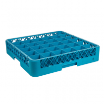 CASIER DE LAVAGE 36 COMPART. VERRES  50x50x10 CM BLEU PP (1 UNITÉ) - Garcia de Pou