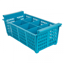 PANIER POUR COUVERTS SANS ANSE  42,5x21x15 CM BLEU PP (1 UNITÉ) - Garcia de Pou