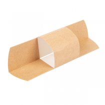 EMBALLAGE ROLLER POUR SANDWICH "THEPACK" 220 G/M2 10,5x23 CM MARRON CARTON ONDULÉ NANO-MICRO (1000 UNITÉ) - Garcia de Pou