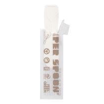 PETITES CUILLÈRES POUR GLACES EN SACHET "PAPER SPOON" 590 G/M2 9,4 CM BLANC CARTON (400 UNITÉ) - Garcia de Pou