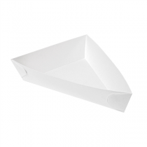 BARQUETTES TRIANGULAIRES "THEPACK" 230 G/M2 14,5x19x3,5 CM BLANC CARTON ONDULÉ NANO-MICRO (100 UNITÉ) - Garcia de Pou