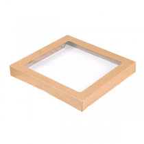 COUVERCLES POUR BOÎTES 253.14  300 G/M2 + PET 22,9x22,8x3 CM NATUREL KRAFT (100 UNITÉ) - Garcia de Pou