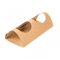 SUPPORT POUR 2 GOBELETS  29,2x21 CM NATUREL KRAFT (600 UNITÉ) - Garcia de Pou