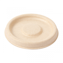 COUVERCLES POUR POTS 150.17 "BIONIC"  Ø 6,2 CM NATUREL BAGASSE (1000 UNITÉ) - Garcia de Pou