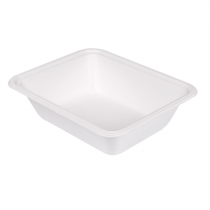 PLATEAUX "BIONIC"  18,7x23,1x6,3 CM BLANC BAGASSE (400 UNITÉ) - Garcia de Pou