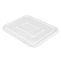 COUVERCLES POUR RÉFÉRENCE 253.80 "BIONIC"  23,9x19,2 CM BLANC BAGASSE (400 UNITÉ) - Garcia de Pou