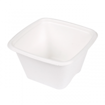 PETITS POTS "BIONIC" 130 ML 7,7x7,7x4,6 CM BLANC BAGASSE (600 UNITÉ) - Garcia de Pou