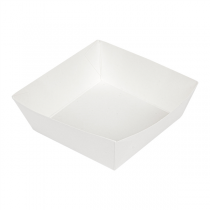 DELI-BARQUETTES  210 + 15 PE G/M2 7x7x3 CM BLANC CARTON (1000 UNITÉ) - Garcia de Pou