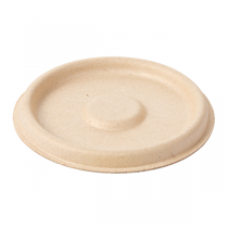 COUVERCLES POUR POTS 150.18 "BIONIC"  Ø 7,7 CM NATUREL BAGASSE (1000 UNITÉ) - Garcia de Pou