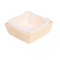 BARQUETTES BOIS + MOULES SILICONÉS 45 ml 7x7x2 CM NATUREL BOIS (300 UNITÉ) - Garcia de Pou