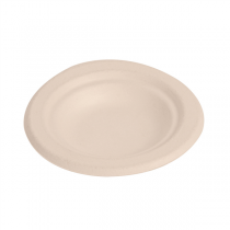 ASSIETTES "BIONIC"  Ø9,5x1,5 CM NATUREL BAGASSE (1000 UNITÉ) - Garcia de Pou