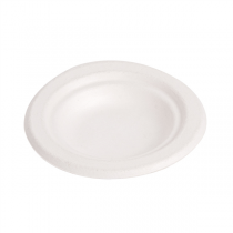 ASSIETTES "BIONIC"  Ø9,5x1,5 CM BLANC BAGASSE (1000 UNITÉ) - Garcia de Pou