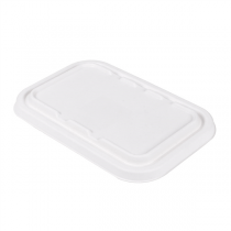 COUVERCLES POUR RÉFÉRENCES 221.38/39 "BIONIC"  22,2x14,7x1,2 CM BLANC BAGASSE (600 UNITÉ) - Garcia de Pou