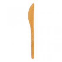 COUTEAUX  17 CM NATUREL FIBRE DE BOIS (80 UNITÉ) - Garcia de Pou