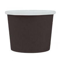 PETITS POTS 60 ML (2 oz) 210 + 18 PE G/M2 Ø6,15/4,75x4,8 CM NOIR CARTON (1000 UNITÉ) - Garcia de Pou