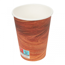 GOBELETS BOISSONS CHAUDES 1 PAROI "ARIZONA" 360 ML 300 + 18 PE G/M2 Ø9/6x11 CM MARRON CARTON (900 UNITÉ) - Garcia de Pou