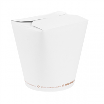 RÉCIPIENTS MULTIUSAGES "PLASTIC FREE" 780 ML 325 G/M2 Ø9x9 CM BLANC CARTON (450 UNITÉ) - Garcia de Pou