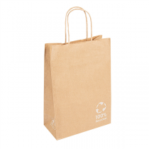 SACS SOS AVEC ANSES  80 G/M2 20+10x29 CM NATUREL KRAFT (250 UNITÉ) - Garcia de Pou