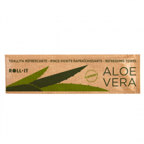 RINCE-DOIGTS FLUSHABLE "ROLL-IT - ALOE VERA" 50 G/M2 14,5x4 CM BLANC CELLULOSE (1280 UNITÉ) - Garcia de Pou