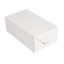 BOÎTES REPAS À EMPORTER "THEPACK" 2 L 250 G/M2 13x23x8 CM BLANC CARTON ONDULÉ NANO-MICRO (300 UNITÉ) - Garcia de Pou