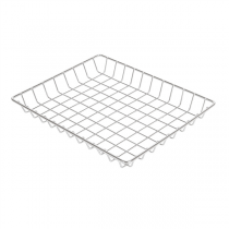 BASKET RECTANGULAIRE "ARTINOX"  23x18x2,5 CM ARGENTE INOX (1 UNITÉ) - Garcia de Pou