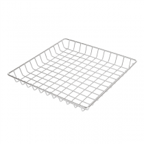 BASKET RECTANGULAIRE "ARTINOX"  23x23x2,5 CM ARGENTE INOX (1 UNITÉ) - Garcia de Pou