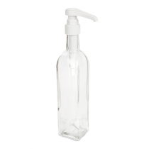 BOUTEILLE + POMPE CONDIMENTS 500 ML 6x29,7 CM TRANSPARENT VERRE (24 UNITÉ) - Garcia de Pou