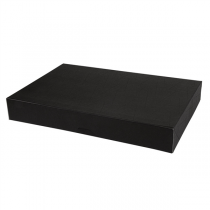 BOÎTES CATERING, PLATE "THEPACK" 310 G/M2 28x42 CM NOIR CARTON ONDULÉ NANO-MICRO (100 UNITÉ) - Garcia de Pou