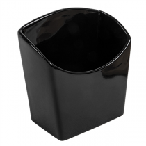 BOÎTES À FRITES S  12,4x6,5x12,7 CM NOIR PORCELAINE (6 UNITÉ) - Garcia de Pou