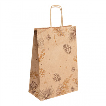 SACS SOS AVEC ANSES "WINTER" 80 G/M2 20+10x29 CM NATUREL KRAFT (250 UNITÉ) - Garcia de Pou