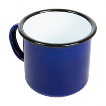 TASSES "ENAMELWARE" 350 ML Ø 8x8 CM BLEU FER ÉMAILLÉ (6 UNITÉ) - Garcia de Pou