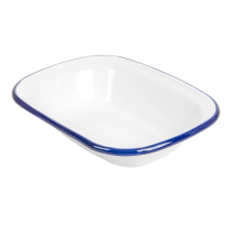 BOLS RECTANGULAIRES "ENAMELWARE" 330 ML 18x13x4 CM BLANC FER ÉMAILLÉ (6 UNITÉ) - Garcia de Pou