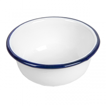 BOLS "ENAMELWARE" 300 ML Ø 11,5x5 CM BLANC FER ÉMAILLÉ (6 UNITÉ) - Garcia de Pou