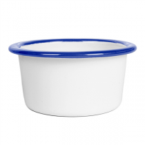 RAMEQUINS "ENAMELWARE" 120 ML Ø 9x3,5 CM BLANC FER ÉMAILLÉ (12 UNITÉ) - Garcia de Pou