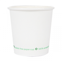 GOBELETS EN PAPIER 1 PAROI ESPRESSO "PLASTIC FREE" 70 ML 190 G/M2 Ø5/3,5x4,9 CM BLANC CARTON (1000 UNITÉ) - Garcia de Pou