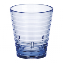 GOBELETS AVEC RELIEF 280 ML Ø 8,5/6x9,5 CM BLEU POLYCARBONATE (12 UNITÉ) - Garcia de Pou