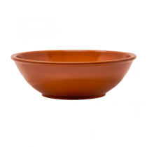 ASSIETTES CREUSES EN FAÏENCE 1200 ML Ø 22x7 CM MARRON ROUGEATRE CERAMIQUE (12 UNITÉ) - Garcia de Pou