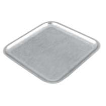 ASSIETTES PLATES CARRÉS "ARTINOX"  20,5x20,5 CM ARGENTE INOX (1 UNITÉ) - Garcia de Pou