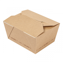 BOÎTES AMÉRICAINES MICRO-ONDABLES "THEPACK" 780 ML 220 G/M2 11,3x9x6,3 CM NATUREL CARTON ONDULÉ NANO-MICRO (500 UNITÉ) - Garcia de Pou